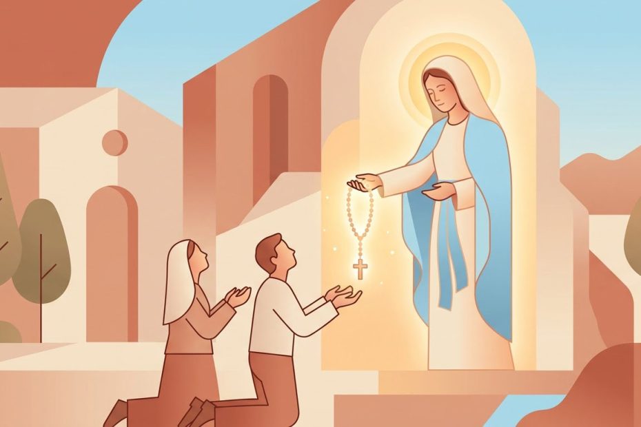 Novene zur Jungfrau des Wohlstands - Illustration prière catholique